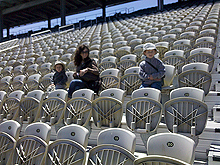 We had our choice of seats!