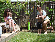 All of us with our new tree.