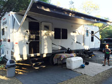 Camping at Cloverdale KOA
