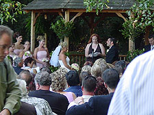 Dan gives his vows.