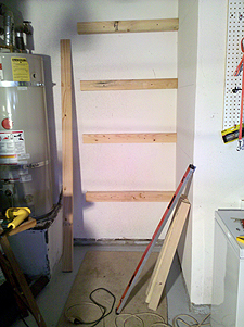 new garage shelving
