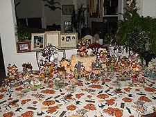 Halloween village.
