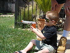 Hunter shooting.
