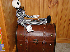 Jack Skellington and Hunter's treasure chest.