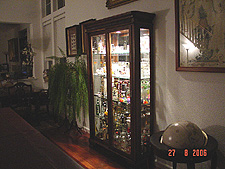 Starting to fill up the new cabinet.