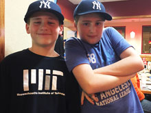 Yankees pizza party