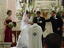 Exchanging rings.
