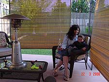 Heidi and Hunter enjoying the nice weather.