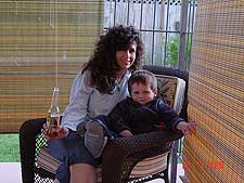 Heidi and Hunter enjoying the nice weather.