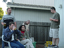 Cold beer on a hot day.